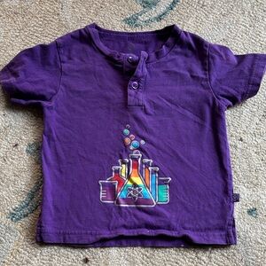 Purple Kids Science Themed Shirt - Boy Wonder